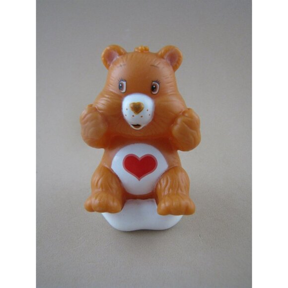 Tenderheart Care Bear Pvc Figure on Cloud 2.5" Red Heart Tummy - Picture 1 of 2